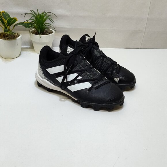 Adidas Adizero Afterburner 8 Baseball MD Cleats Boy 3 Breathable Mid-Cut Shoes - Picture 1 of 11